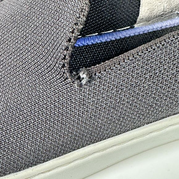 Rothy's Women's The Original Slip On Sneaker Solid Black Textile Shoe Size 7.5 - Picture 5 of 16